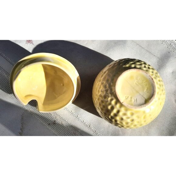 Vintage KSP England Ceramic Honey Pot Marmalade Preserves Jar 1970s - Picture 5 of 6